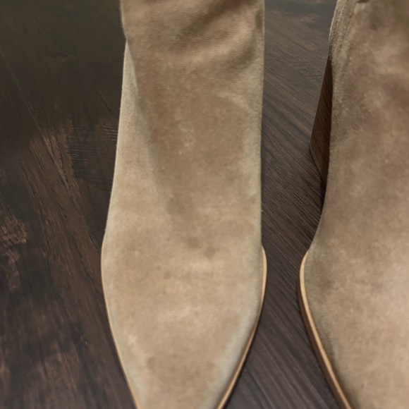 Marc Fisher Tan Suede Ankle Booties - Picture 2 of 4